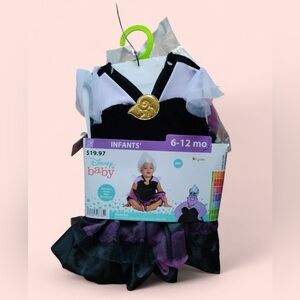 6-12 Month Infant Baby Girl Disney Ursula Halloween Costume NWT